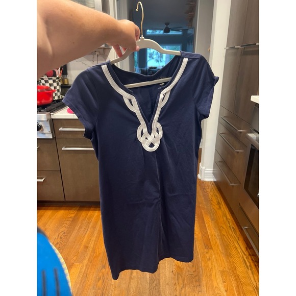 Lilly Pulitzer Dresses & Skirts - Lilly Pulitzer True Navy Brewster Short Sleeve T-Shirt Dress Large
